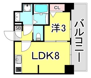 プレサンス兵庫駅前の物件間取画像